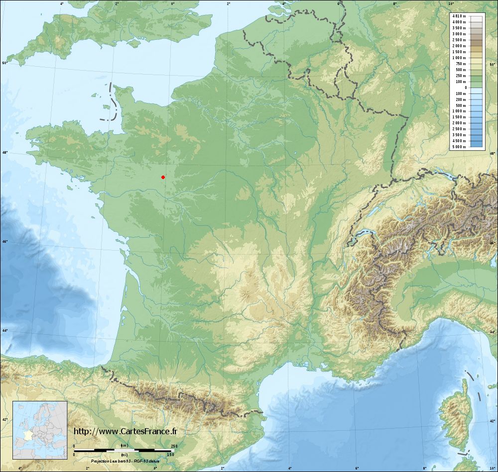 Carte La Fleche Cartes De La Fleche 720