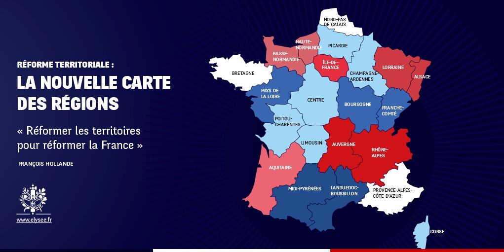 Carte De France Region Carte Des Régions Françaises