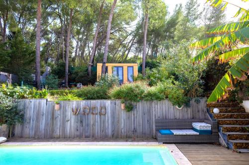 Charmant studio Lodge climatisé avec jardin et Vue sur le Pic Saint Loup : Appartements proche de Clapiers
