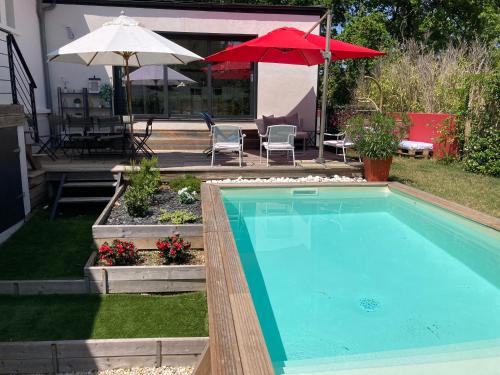 villa 7 chambres piscine 35 mn Paris : Maisons de vacances proche de Verneuil-sur-Seine