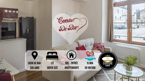 Coeur de Bar - Pour Un Séjour Pétillant : Appartements proche de Bar-sur-Aube