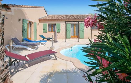 Cozy Home In Pouzols-minervois With Outdoor Swimming Pool : Maisons de vacances proche de Mailhac