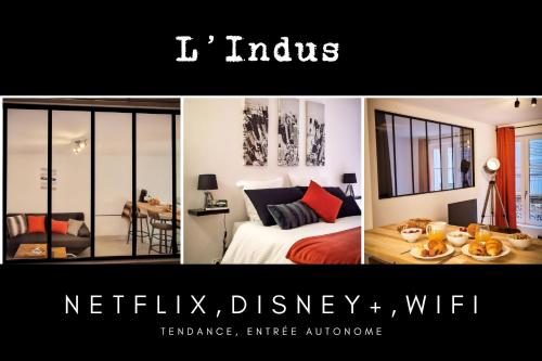 L-Indus 3 étoiles Wifi, Netflix, Disney, Coeur de Bastide : Appartements proche de Villefranche-de-Rouergue