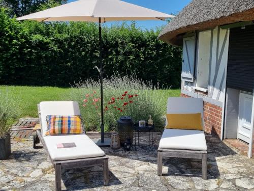 Chaumière de charme Normandie : Maisons de vacances proche de Brionne