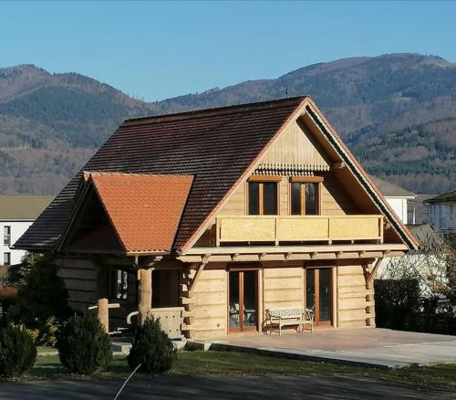 Chalet en bois, 5 à 7 pers, proche Ballon d-Alsace : Chalets proche de Romagny-sous-Rougemont