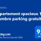 Appartements Appartement spacieux 1 chambre parking gratuit : photos des chambres