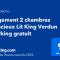 Appartements Logement 2 chambres spacieux Lit King Verdun parking gratuit : photos des chambres